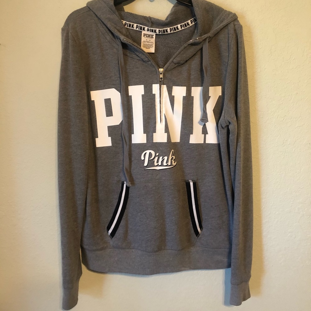 VS Pink Half Zip Hoodie